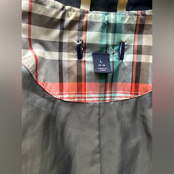 Black Double-Breasted Trench Coat - Picture 6 of 8